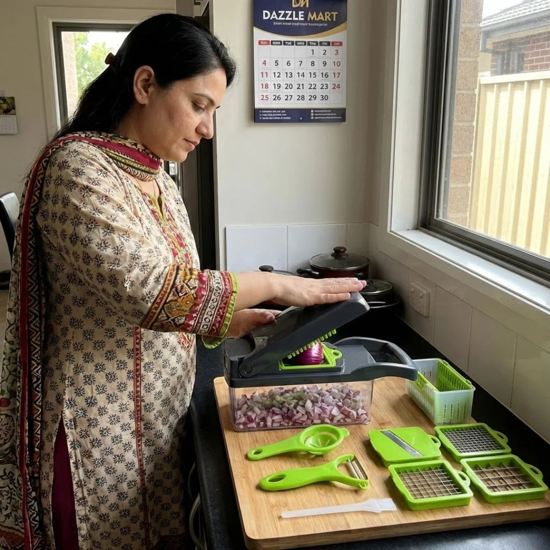 16-in-1 Multifunctional Vegetable Chopper & Slicer