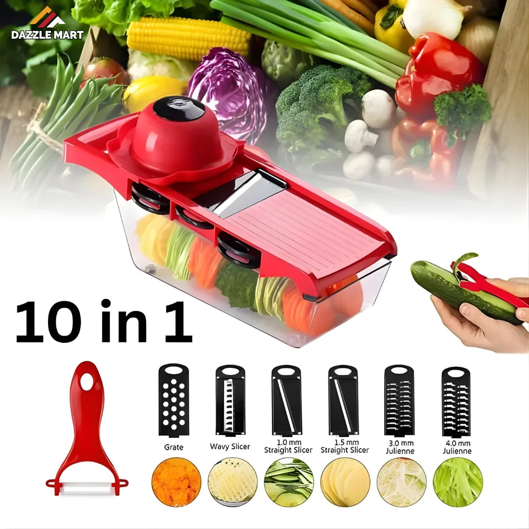 10-in-1 Mandoline Slicer & Vegetable Cutter