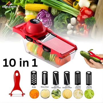 10-in-1 Mandoline Slicer & Vegetable Cutter