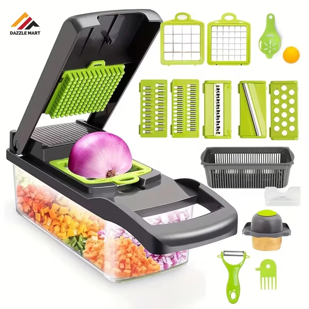 16-in-1 Multifunctional Vegetable Chopper & Slicer