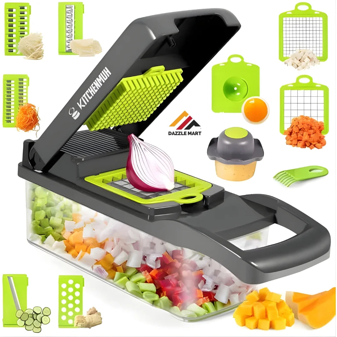 16-in-1 Multifunctional Vegetable Chopper & Slicer