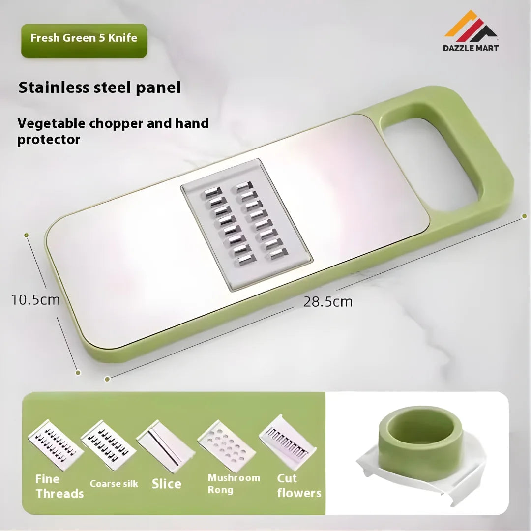 5-in-1 Stainless Steel Vegetable Slicer & Cutter